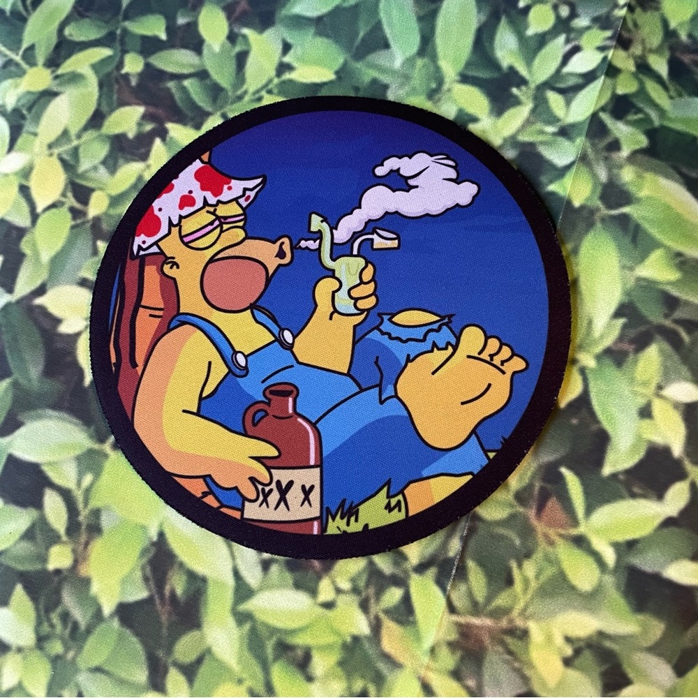 Smoking Homer Simpson Dab Mat Pad